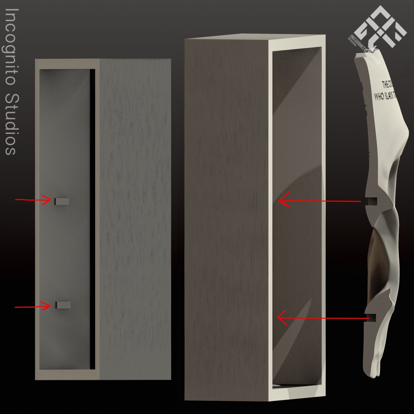 Lights Out Booknook (C) (Commercial STL File)