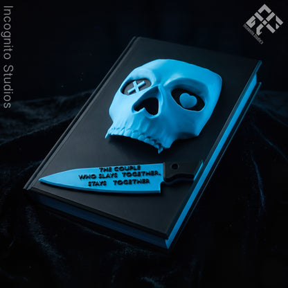 Lights Out By Navessa Allen | Custom Rebound Dark Romance Cover | Masked Man Sculpted Hardcover