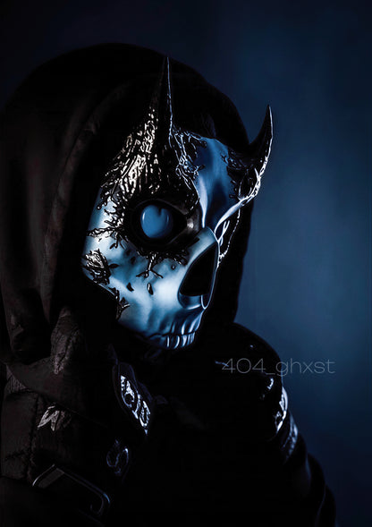 Lights Out Horny Devil Skull Mask (DIY Kit)