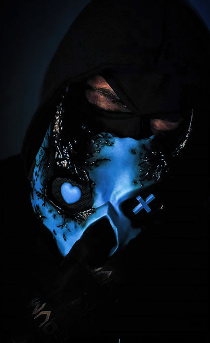 Lights Out Horny Devil Skull Mask (DIY Kit)