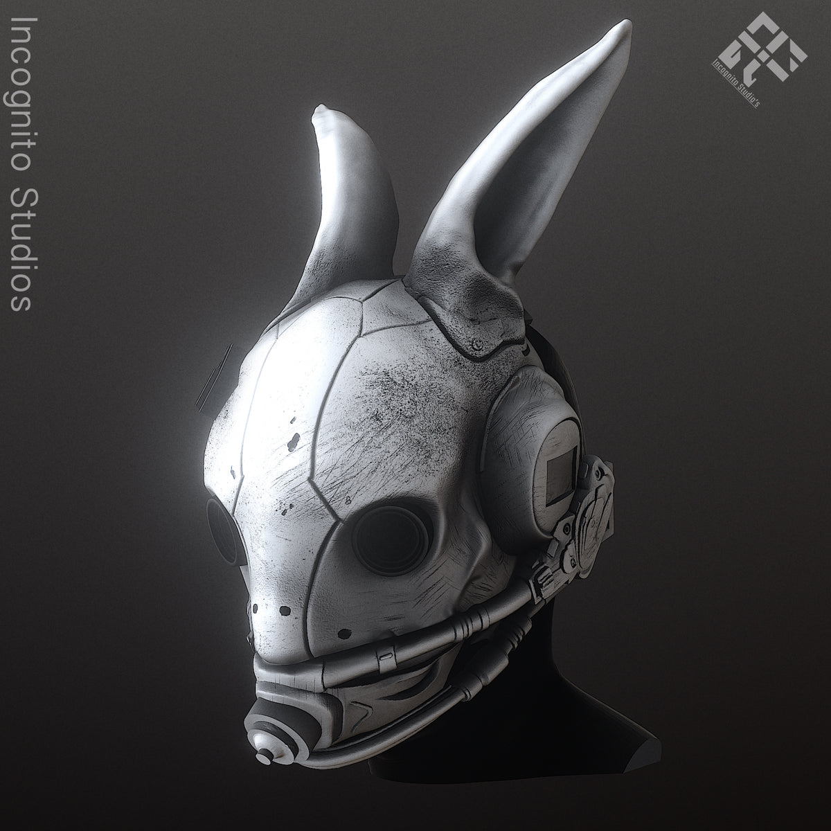 Tactical Rabbit Cyberpunk Mask (STL)