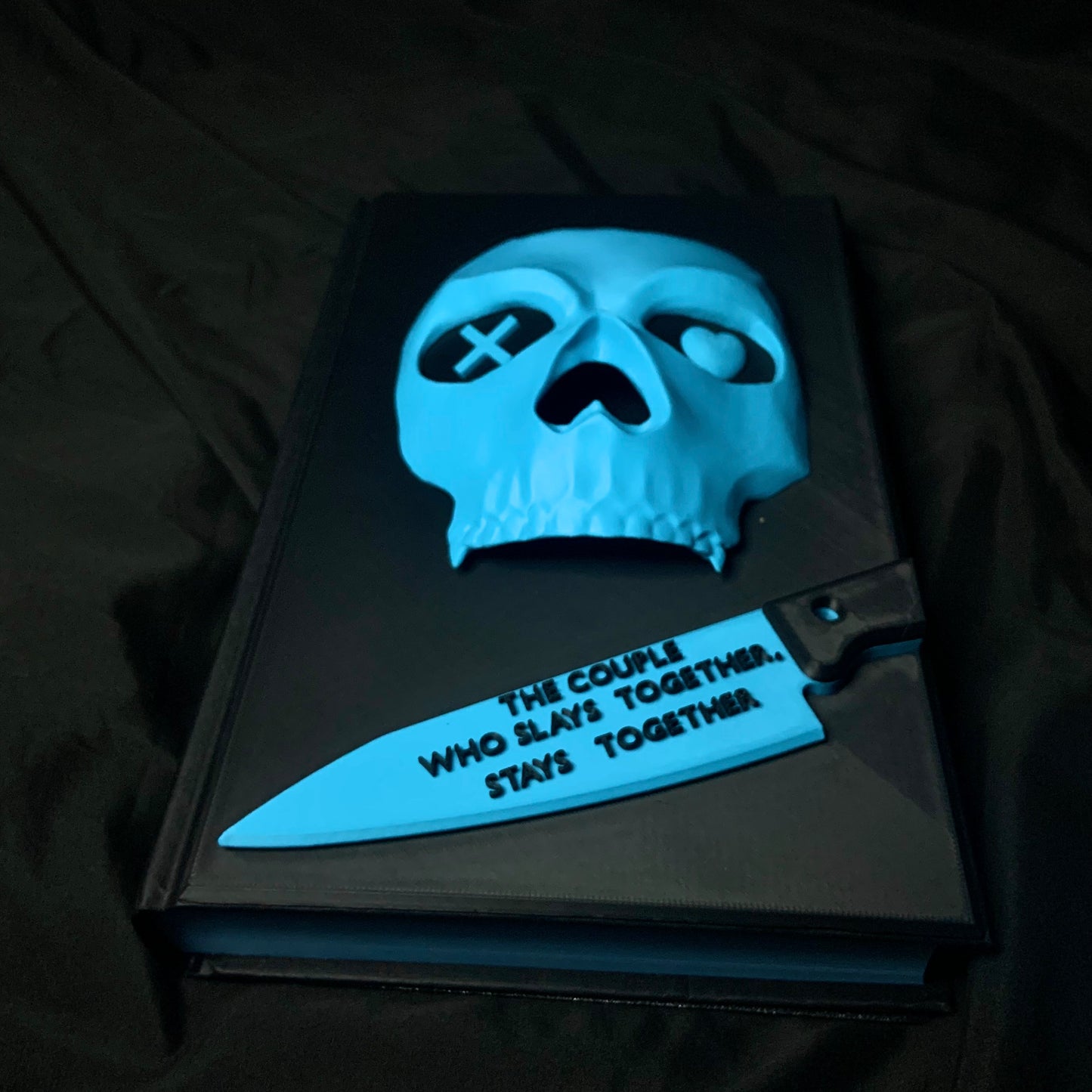 Lights Out By Navessa Allen | Custom Rebound Dark Romance Cover | Masked Man Sculpted Hardcover