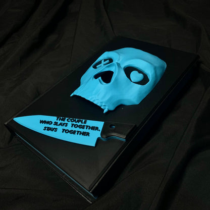 Lights Out By Navessa Allen | Custom Rebound Dark Romance Cover | Masked Man Sculpted Hardcover