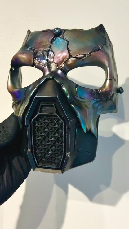 Metal Phantom Iridescent Gas Mask